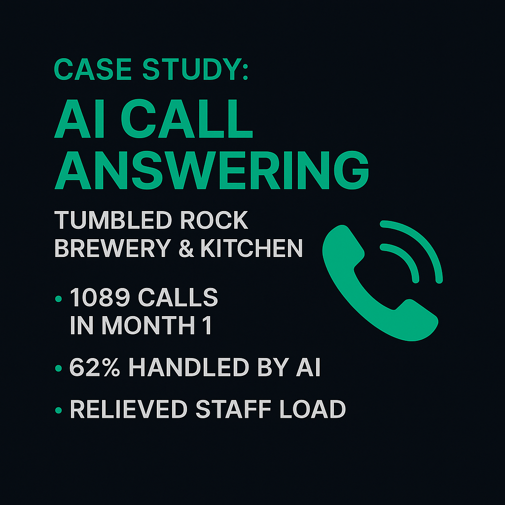 AI Answering for Tumbled Rock Brewery & Kitchen featured image